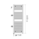Scaldasalviette elettrico 150x50 700w disponibile online