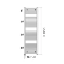 Scaldasalviette elettrico 180x50 900w disponibile online