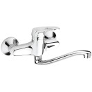 Rubinetto lavello a murocon bocca a s girevole - serie remix Remer R41S