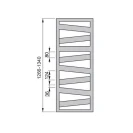 Termoarredo Zehnder Ribbon 127x50 cromo disponibile online