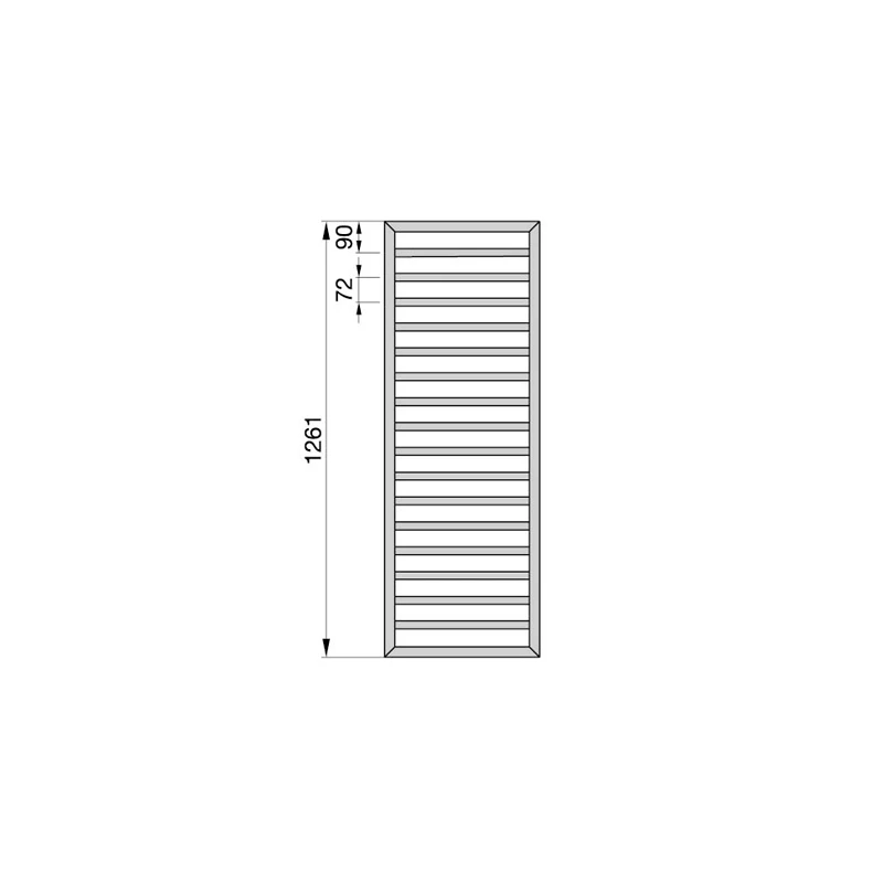 Termoarredo Zehnder Subway 126x45 nero opaco disponibile online