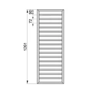 Termoarredo Zehnder Subway 126x60 nero opaco disponibile online