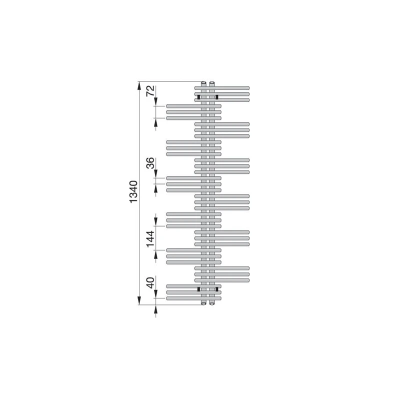 Termoarredo Zehnder Yucca 134x60 disponibile online