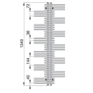 Termoarredo Zehnder Yucca 134x60 disponibile online