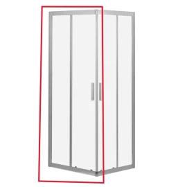 Anta scorrevole di ricambio per box doccia ad incastro serie Bergamo