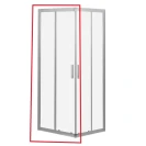 Anta scorrevole di ricambio per box doccia ad incastro serie Bergamo