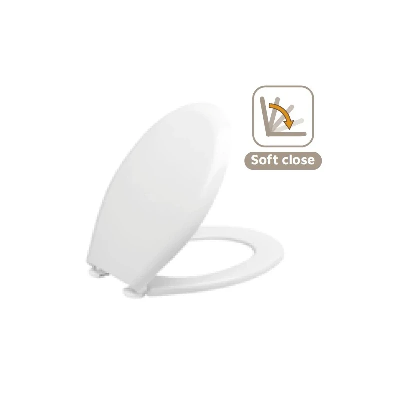Sedile in termoindurente, chiusura rallentata soft close