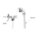 Doccetta per bidet Remer con flessibile e rubinettino