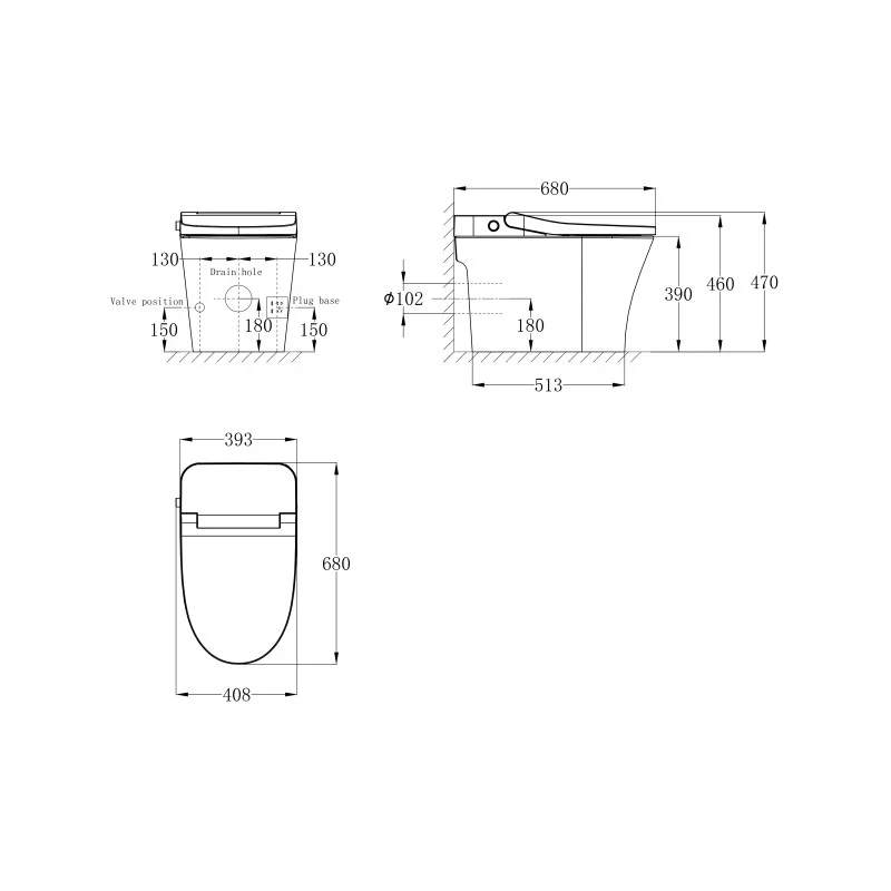 WC smart Idrobric con bidet integrato e telecomando