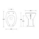 Vaso bidet Idrobric per anziani e disabili con scarico a pav