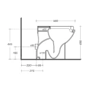 Vaso bidet Idrobric per anziani e disabili con scarico a pav