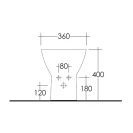 Bidet a terra filo muro Rak Ceramics Summit in ceramica