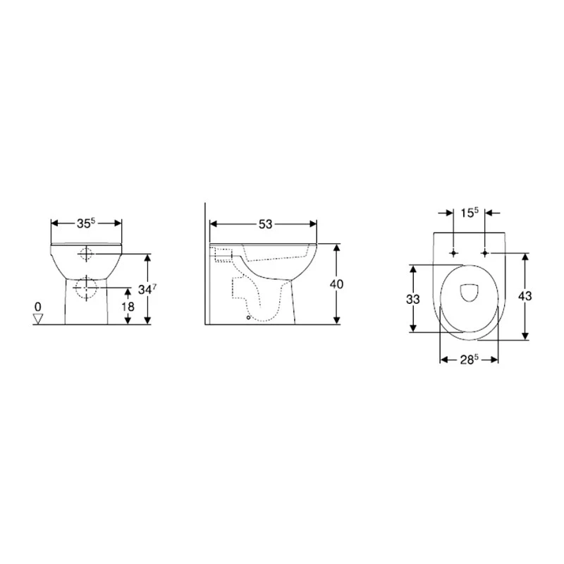 Vaso filo parete scarico universale Serie top prezzi online