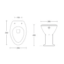 Vaso disabili Idrobric 3age 51 cm con scarico versatile