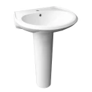 Lavabo sospeso 45 cm Idrobric in ceramica bianca