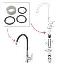 Kit guarnizioni di ricambio per lavello Torpedo