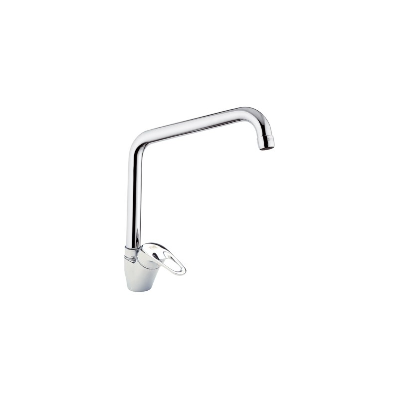 Rubinetto lavello con bocca alta a u girevole - serie remix Remer R42U