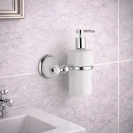 Dispenser sapone a muro Remer Epoca in ceramica bianca