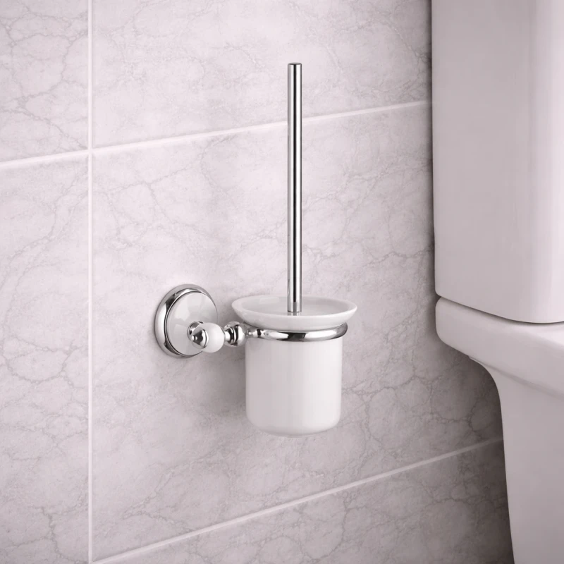 Portabicchiere in ceramica bianco Remer Epoca da parete