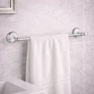 Portasalviette cromato Remer Epoca 60 cm per bagno classico