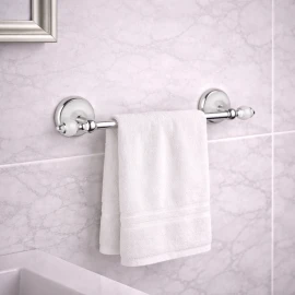 Portasalviette cromato 40 cm Remer Epoca per bagno classico