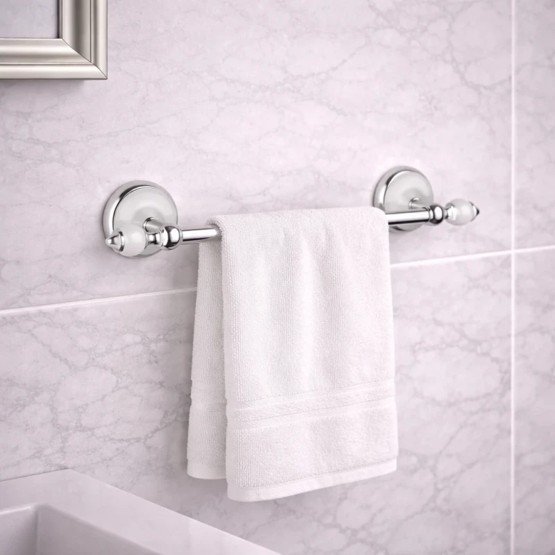 Portasalviette cromato 40 cm Remer Epoca per bagno classico