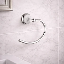 Portasalviette ad Anello Remer Epoca in Ottone Cromato