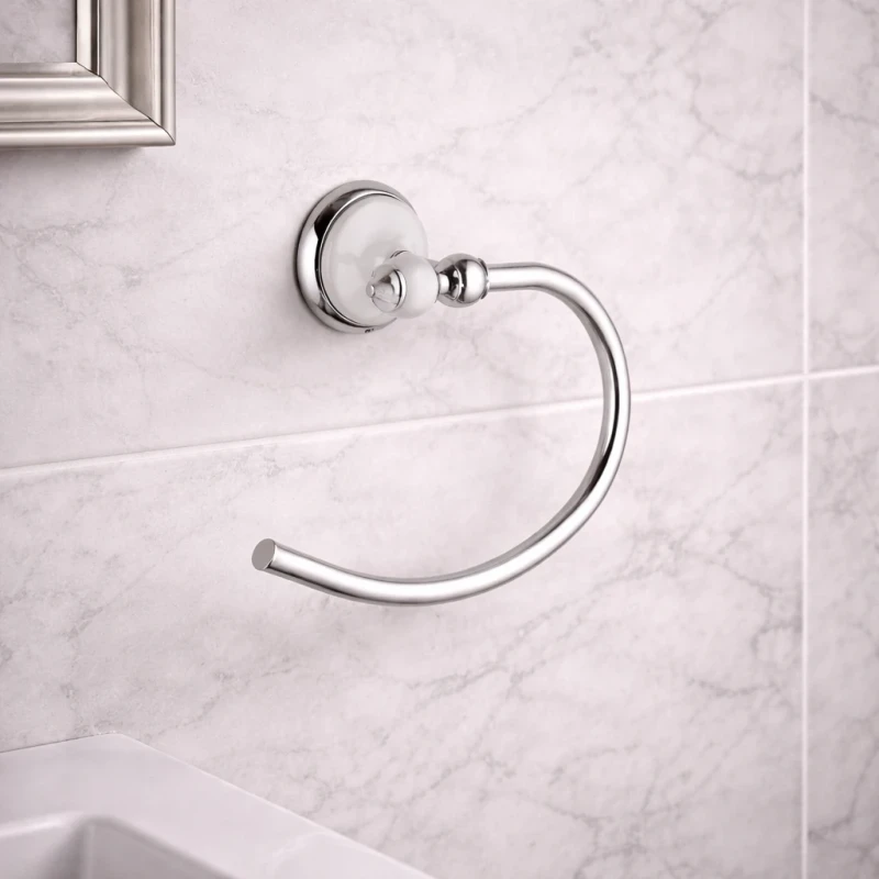 Portasalviette ad Anello Remer Epoca in Ottone Cromato