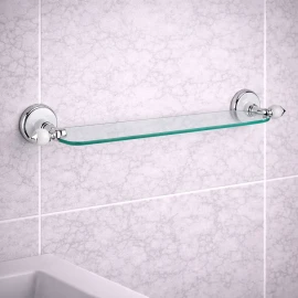 Mensola bagno in vetro sfumato verde Remer Epoca