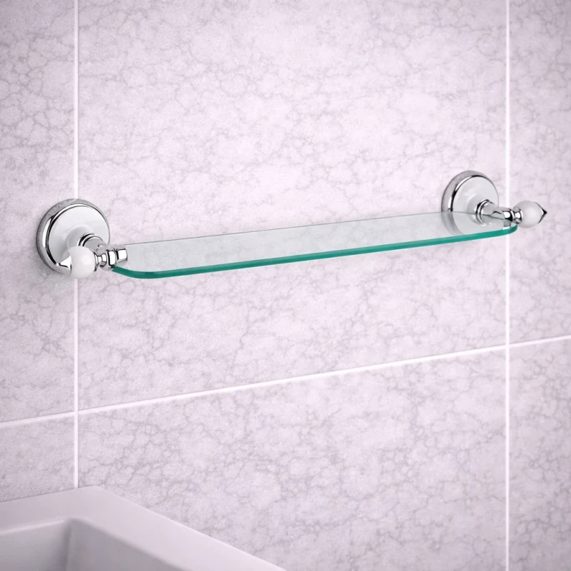 Mensola bagno in vetro sfumato verde Remer Epoca