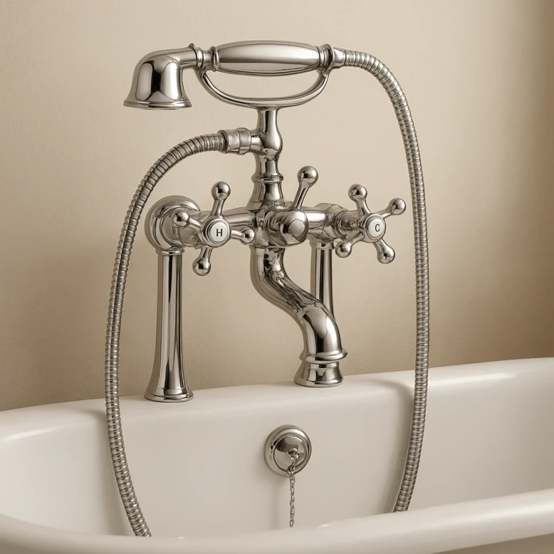 Rubinetto vasca esterno Remer Liberty con manopole