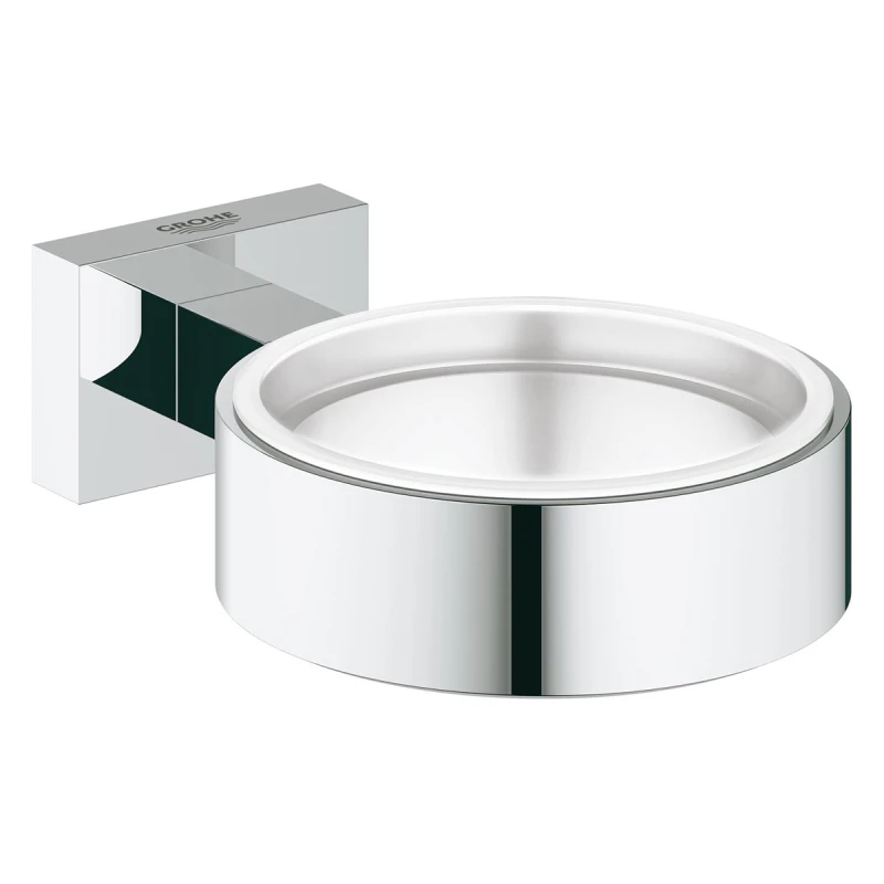 Supporto Essentials Cube GROHE in metallo, cromo