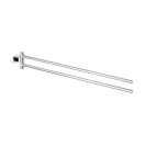 Portasalviette doppio Essentials Cube GROHE in metallo, 44 c