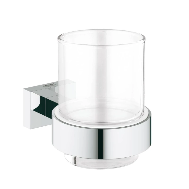 Bicchiere con supporto Essentials Cube GROHE - Accessori bag