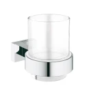 Bicchiere con supporto Essentials Cube GROHE - Accessori bag