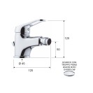 Rubinetto bidet con aeratore direzionabile - serie remix Remer R21