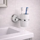 Portabicchiere in ceramica bianco Remer Epoca da parete