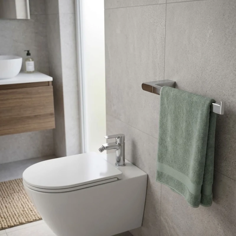Porta salviette bidet - cromato