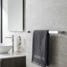 Porta salviette, metallo, cromo, 60 cm