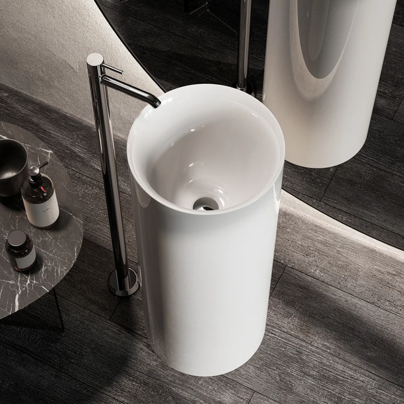 Lavabo Freestanding Tondo 36 cm Rak Ceramics Petit Bianco