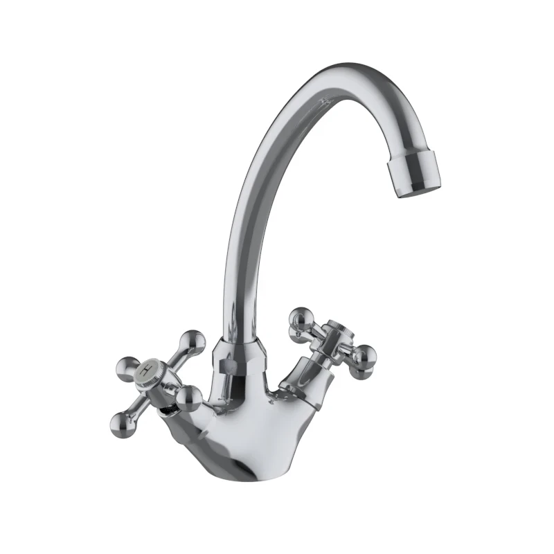 Monoforo lavello serie Etoile cromato