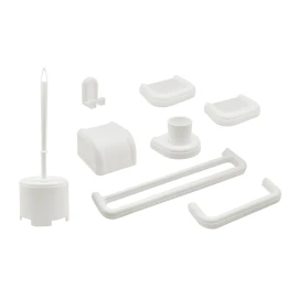 Set bagno 8 pezzi DH serie IMMA Bianco
