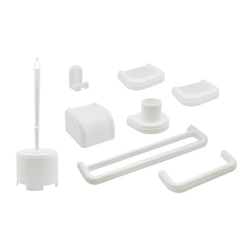 Set bagno 8 pezzi DH serie IMMA Bianco