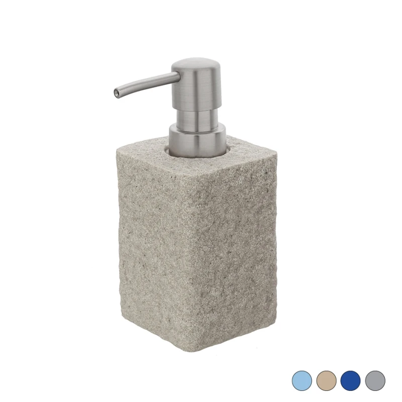 Dispenser sapone FERID Linea Sabbia Beige 7x7x15 cm