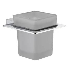 Porta spazzolini DH in ottone cromato