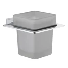 Porta spazzolini DH in ottone cromato