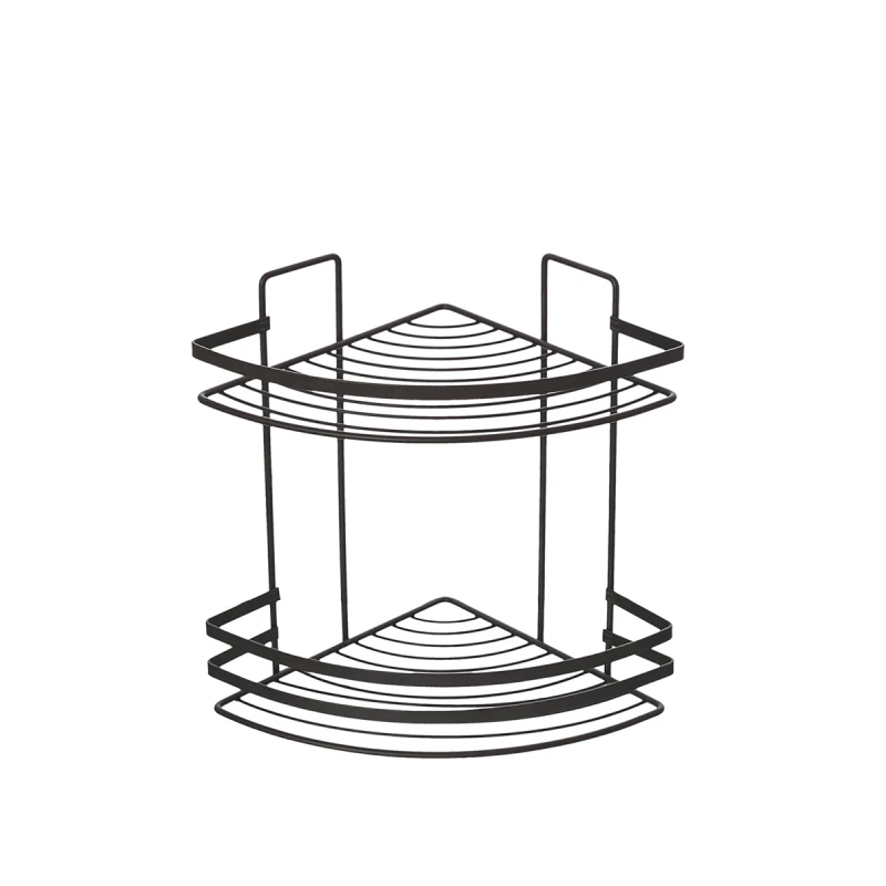 Mensola angolare 2 ripiani FERID Cover Black