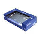 Porta rotolo DH Nero opaco con base porta smartphone