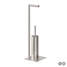 Piantana porta scopino METAF in acciaio inox