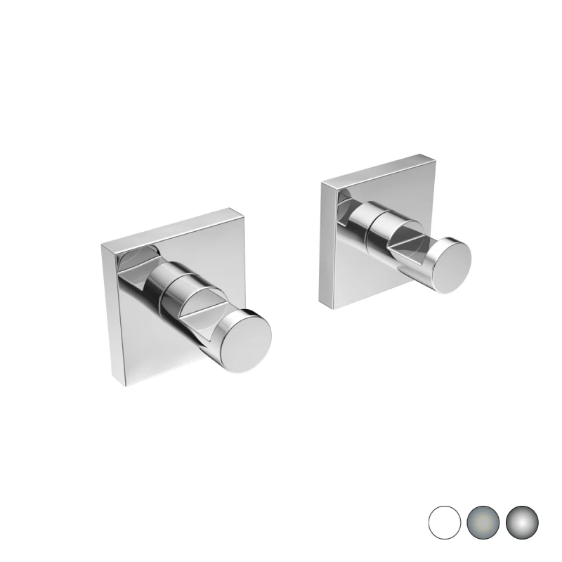 Appendiabiti METAF cromo 2 pezzi 5x5x4,5 cm